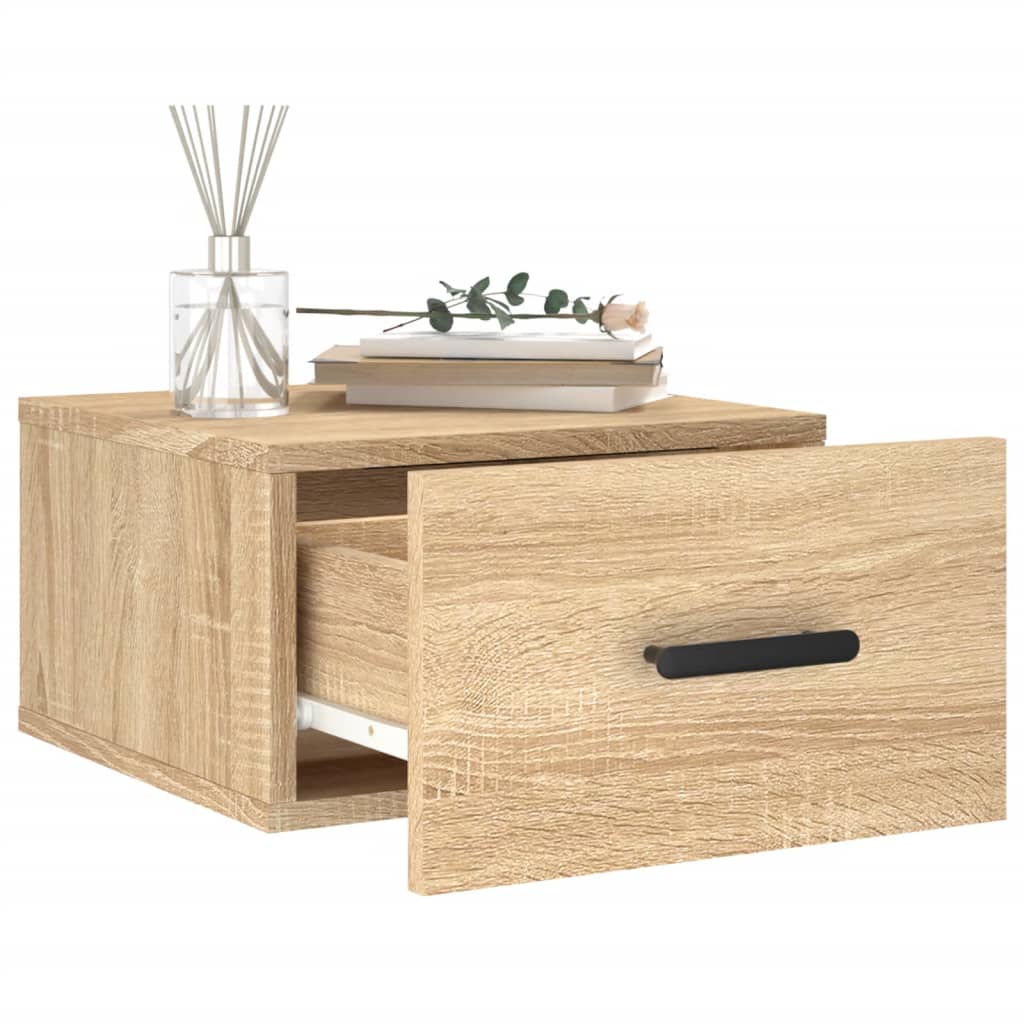 Wall-mounted Bedside Cabinet Sonoma Oak 35x35x20 cm
